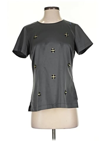 Black Saks Fifth Avenue Short Sleeve Top (view 1)