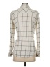 Gap Plaid Ivory Long Sleeve Button-Down Shirt Size S - photo 2