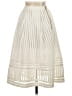 H&M 100% Polyester Ivory White Formal Skirt Size 2 - photo 2