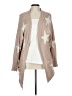 Sincerely Jules 100% Polyester Stars Tan Cardigan Size L - photo 1