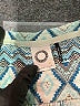 Akemi + Kin 100% Cotton Blue 3/4 Sleeve Blouse Size L - photo 7