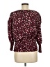 Shein 100% Polyester Burgundy Long Sleeve Blouse Size M - photo 2