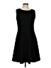 Style&Co Solid Black Casual Dress Size 8 - photo 1