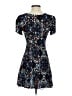 Lush 100% Rayon Print Blue Casual Dress Size S - photo 2