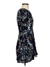 Lush 100% Rayon Print Blue Casual Dress Size S - photo 4