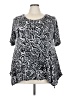 Sigrid Olsen Black Short Sleeve Blouse Size 3X - photo 1