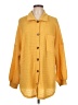 Unbranded Houndstooth Yellow 3/4 Sleeve Blouse Size L - photo 1