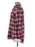 Sandra 100% Cotton Plaid Red Long Sleeve Button-Down Shirt Size M - photo 5
