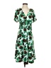 BCBGMAXAZRIA Graphic Floral Green Casual Dress Size S - photo 1