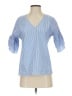 Crosby 100% Cotton Blue 3/4 Sleeve Blouse Size XS - photo 1
