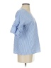 Crosby 100% Cotton Blue 3/4 Sleeve Blouse Size XS - photo 4
