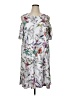 Studio One Print Gray Casual Dress Size 16W - photo 1