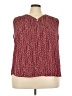 Kasper 100% Polyester Red Sleeveless Blouse Size 3X - photo 1