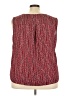 Kasper 100% Polyester Red Sleeveless Blouse Size 3X - photo 2