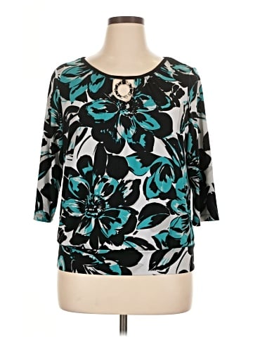 AB Studio 3/4 Sleeve Blouse (view 1)