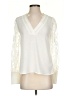 Express 100% Polyester Ivory Long Sleeve Blouse Size XS - photo 1