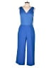 Banana Republic 100% Polyester Color Block Blue Jumpsuit Size 6 - photo 1