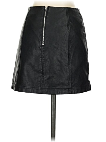 Alya Faux Leather Skirt (view 2)