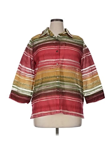 Alfred Dunner 3/4 Sleeve Button-Down Shirt (view 1)