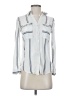 E&M Collection Stripes White Long Sleeve Blouse Size S - photo 1