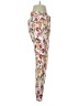 Boston Proper Floral White Pink Casual Pants Size 2 - photo 4