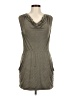 Studio Y Solid Gray Casual Dress Size M - photo 1
