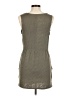 Studio Y Solid Gray Casual Dress Size M - photo 2