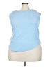 Doublju Blue Sleeveless Blouse Size 3X - photo 1