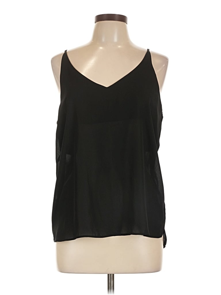 Pre-owned Stella Luce Sleeveless Blouse In Black