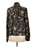 Michael Stars 100% Rayon Paisley Black Long Sleeve Blouse Size Lg (2) - photo 2