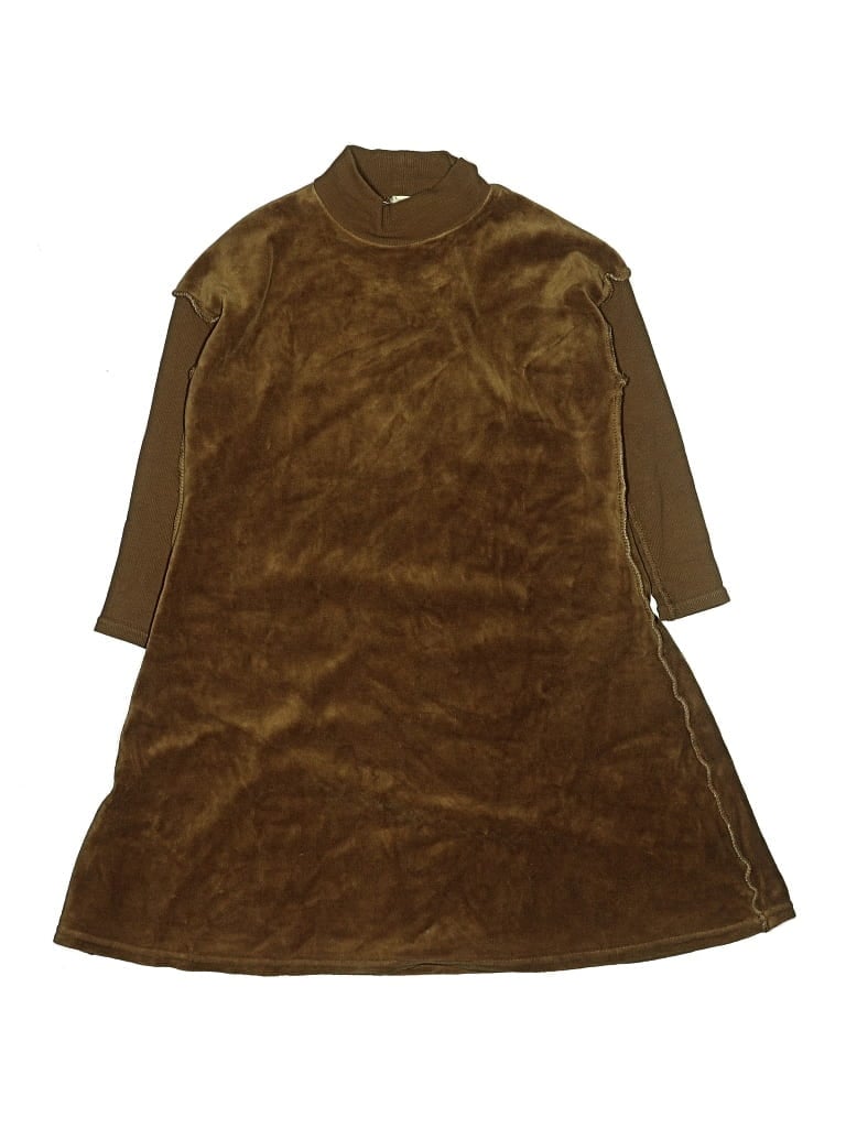 Pre-owned Assorted Brands Kids' Dress In Brown