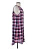 Equipment Plaid Blue Casual Dress Size S - photo 4