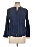 J.Crew Blue Long Sleeve Blouse Size L - photo 1