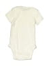 Gerber 100% Cotton Solid Ivory Short Sleeve Onesie Size 3-6 mo - photo 2