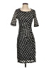 Maeve Houndstooth Black Cocktail Dress Size 0 - photo 1