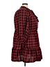 ELOQUII Elements 100% Polyester Plaid Burgundy Casual Dress Size 18 - photo 4
