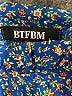 BTFBM 100% Polyester Paisley Blue Long Sleeve Blouse Size L - photo 7