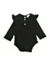 Rare Editions Black Long Sleeve Onesie 9-12 MO / 12 MO - photo 1