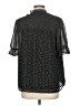 Pleione 100% Polyester Animal Print Black Short Sleeve Blouse Size M - photo 2