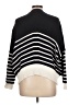 Phase Eight Stripes Black Pullover Sweater Size L - photo 2