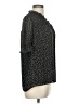 Pleione 100% Polyester Animal Print Black Short Sleeve Blouse Size M - photo 4