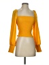 Gianni Bini 100% Polyester Yellow 3/4 Sleeve Blouse Size XS - photo 1