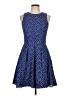 Xscape Argyle Blue Cocktail Dress Size 10 - photo 1