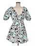 Zara Floral Blue Cocktail Dress Size M - photo 1