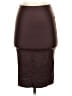 iris Solid Brown Burgundy Casual Skirt Size S - photo 1