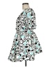 Zara Floral Blue Cocktail Dress Size M - photo 5