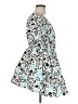 Zara Floral Blue Cocktail Dress Size M - photo 4