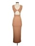 Shein Solid Tan Casual Dress Size 4 - photo 2