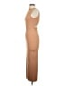 Shein Solid Tan Casual Dress Size 4 - photo 5