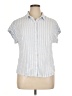 Assorted Brands Stripes Blue Short Sleeve Button-Down Shirt Size XL - photo 1